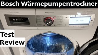 Bosch Home Professional Wärmepumpentrockner WTY887W3 im Test amp Review [upl. by Eniamor]