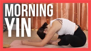 15 min Morning Yin Yoga Stretch  NO PROPS with Luna [upl. by Neill]