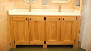 How To Build A Bathroom Vanity  Woodworking DIY [upl. by Yelkrab]