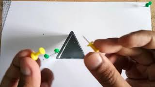 Refraction Through Prism amp Finding Angle of Deviation Experiment [upl. by Dnama366]