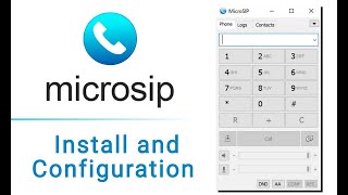 MicroSIP Installing And Configuration [upl. by Hebrew]