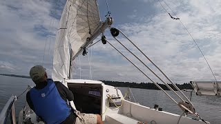 Singlehand Your Small Sailboat  Tips for Beginners  Catalina 22  Jims Little Boat [upl. by Warchaw574]