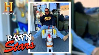 Pawn Stars RICK BUYS CHUMLEE SOME SWEET WHEELS Season 16  History [upl. by Kaylyn680]