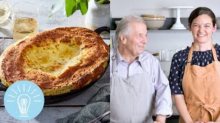 Jacques Pépins Mamans Cheese Soufflé  Genius Recipes [upl. by Siriso]