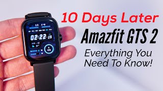 Amazfit GTS 2 10 DAYS FULL REVIEW Calls Notifications Speaker GPS Fitness Battery ALL TESTED [upl. by Havener]