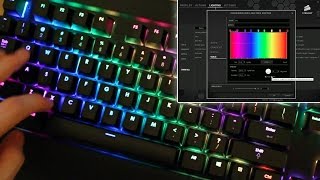 Corsair Gaming K70 RGB Keyboard Rainbow Tutorial [upl. by Ettenauq]