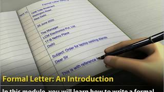 Class 11 English Formal Letter An Introduction [upl. by Brenton]