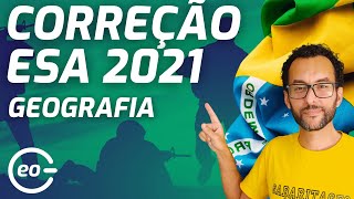 RESOLUÇÃO PROVA DE GEOGRAFIA ESA 2021 [upl. by Rew]