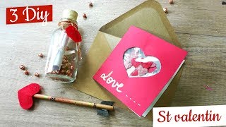 3 DIY Saint Valentin facile [upl. by Ekenna]