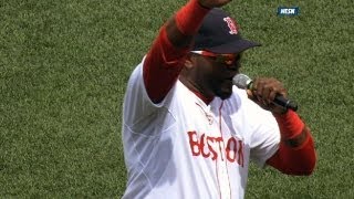 David Ortiz rallies the Boston crowd after Boston Marathon tragedy [upl. by Shina262]