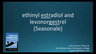 How to pronounce ethinyl estradiol  levonorgestrel Seasonale Memorizing Pharmacology [upl. by Renferd]