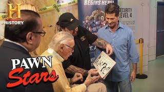 Pawn Stars Stan Lee Meets Chumlee Season 14  History [upl. by Etam]