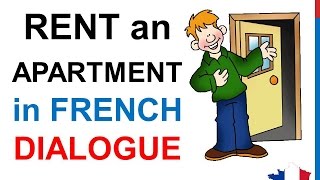 French Lesson 61  Rent an apartment or a house  Formal Dialogue Conversation  English subtitles [upl. by Avram]