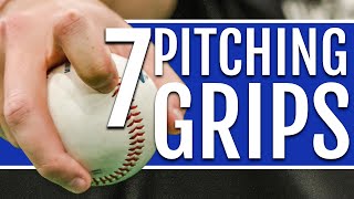 7 Baseball Pitching Grips Cheat Sheet Included [upl. by Ayokal]