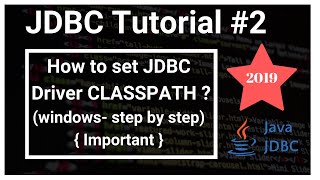 How to set JDBC Driver classpath Java Database Connectivity  JDBC 2 [upl. by Nnylannej]