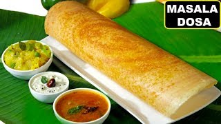 How To Make Crispy MASALA DOSA South Indian Style मसाला डोसा  Breakfast Recipe  CookWithNisha [upl. by Fransen]