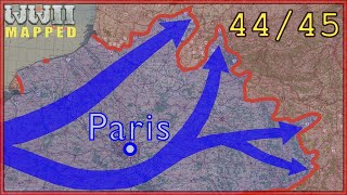 WW2  Western Front 19441945 Real Time Animated map [upl. by Mehta]