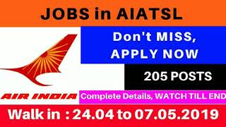 AIATSL Recruitment 2019 [upl. by Neeluj]