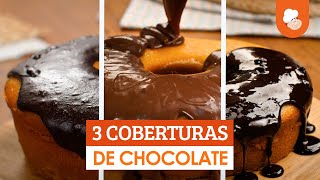 3 coberturas de chocolate â€” Receitas TudoGostoso [upl. by Shari892]