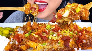 ASMR CHILI CHEESE FRIES LOADED with EXTRA CHEESE amp BACON  ASMR Phan [upl. by Oberstone286]