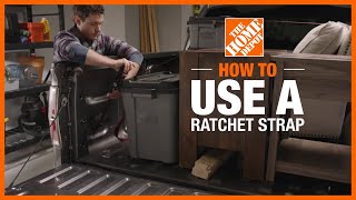 How to Use a Ratchet Strap  The Home Depot [upl. by Hadeehsar595]