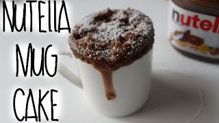 NUTELLA MUG CAKE RECIPE [upl. by Bore646]