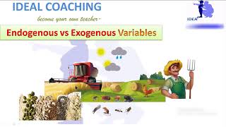 EXOGENOUS VS ENDOGENOUS VARIABLES HINDI [upl. by Annua295]