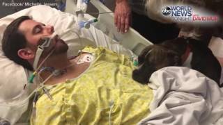 Dog Visits Hospital To Say Goodbye to Owner [upl. by Gard]