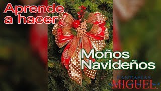 Aprende a hacer Moños Navideños 1era parte [upl. by Hilly637]