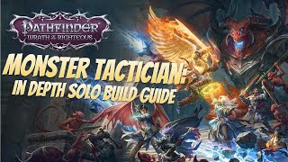 Pathfinder Wrath of the Righteous Beta  In Depth Solo Monster Tactician Build Part I [upl. by Kizzie]