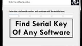 How to Get Serial Number Any Software [upl. by Nreval]