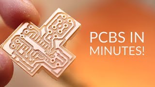 Making PCBs in MINUTES [upl. by Einallem]