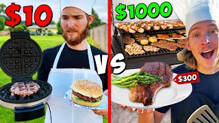 10 vs 1000 EXTREME BBQ Challenge BUDGET BATTLE [upl. by Donelson152]