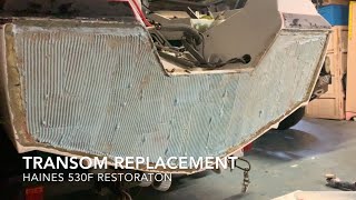 EP11 Fibreglass Boat Transom Replacement From The Outside [upl. by Mamoun]