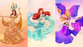 Disney Princesses as Belly Dancers [upl. by Naened]