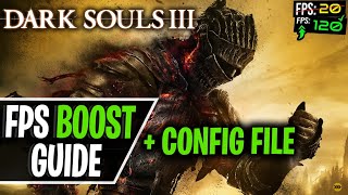 Dark Souls 3  How to Boost FPS Fix Stutter and Lag  Config File [upl. by Elspet]