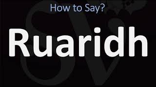 How to Pronounce Ruaridh CORRECTLY [upl. by Namad504]