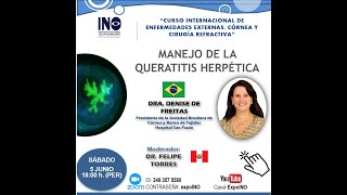 Manejo de queratitis herpética Dra Denisse de Freitas [upl. by Naillik]