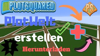 Minecraft PLOTSQUARED Tutorial  plotsquared tutorial german [upl. by Conant]