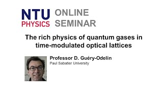 Physics Seminar  David Guery Odelin [upl. by Jepson]