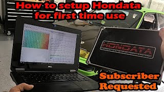 Setting up Hondata S300 For First Time Use [upl. by Homer]