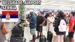 Nikola Tesla Airport Belgrade Serbia  International Departure Tour  Serbia Travel Guide [upl. by Ogu]