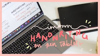 How to improve your handwriting when using a pen tablet for digital note taking on laptop [upl. by Nnylatsirk860]