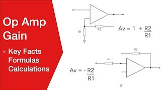 Op Amp Gain  Details Calculations Formulas [upl. by Hbaruas876]