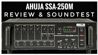 AHUJA SSA 250M  PA Mixer Amplifier  Review amp Sound Test [upl. by Bricker]