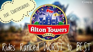 Ranking EVERY Alton Towers Ride from WORST to BEST feat Coastersaurus [upl. by Bohon168]