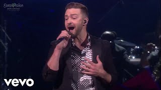 Justin Timberlake  Rock Your Body amp CANT STOP THE FEELING Live Eurovision Song Contest 2016 [upl. by Yffat362]