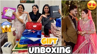 Unboxing Wedding Gifts🎁😱 with Family😍 Rachit Rojha Vlogs [upl. by Etnod612]