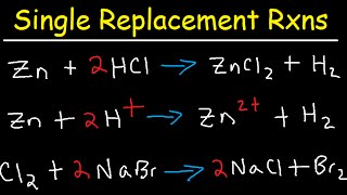 Single Replacement Reactions and Net Ionic Equations [upl. by Yejus]