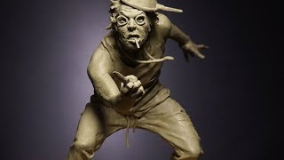 Sculpting maquette in clay FULL VIDEO [upl. by Annam727]